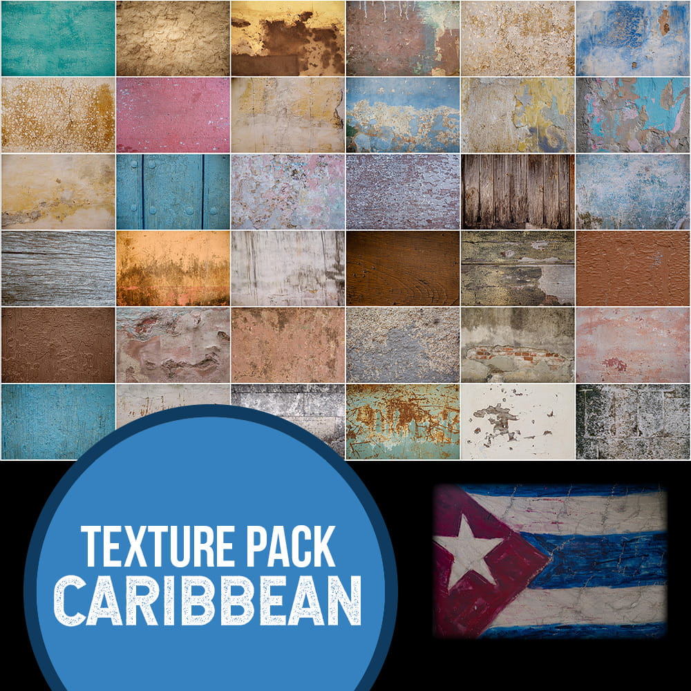 Caribbean Texture Overlays for backgrounds